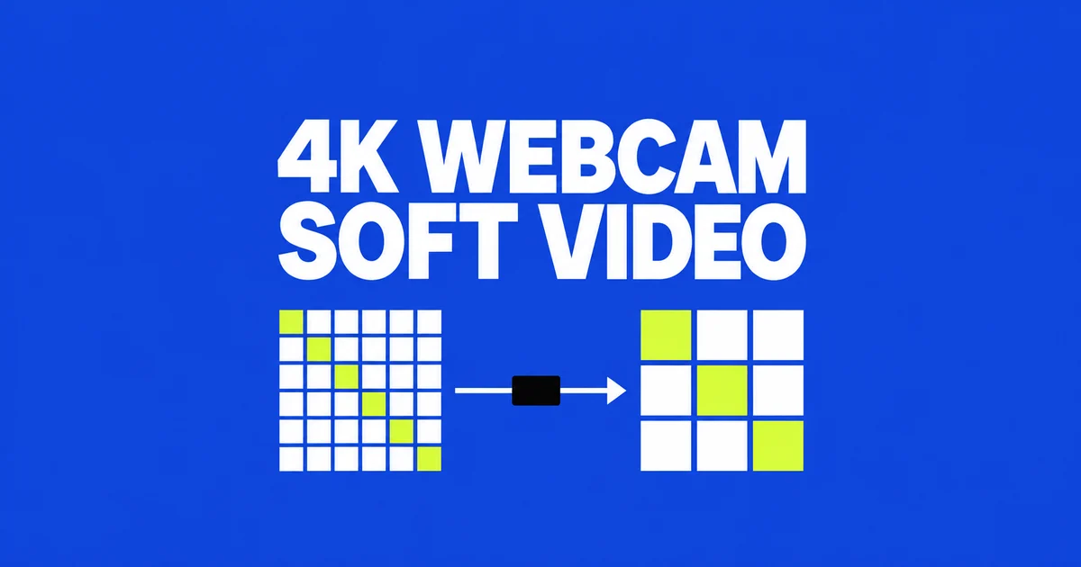 Why Your 4K Webcam Still Looks Soft in Zoom or Google Meet