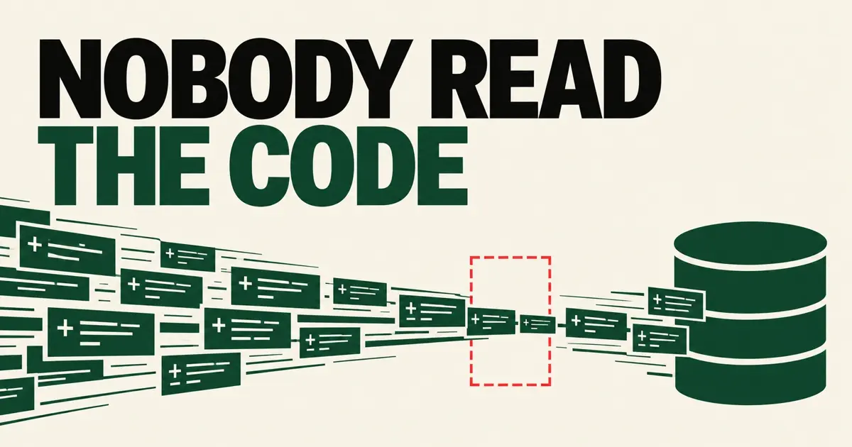 AI Made Code Faster. The Team Stopped Reading It.