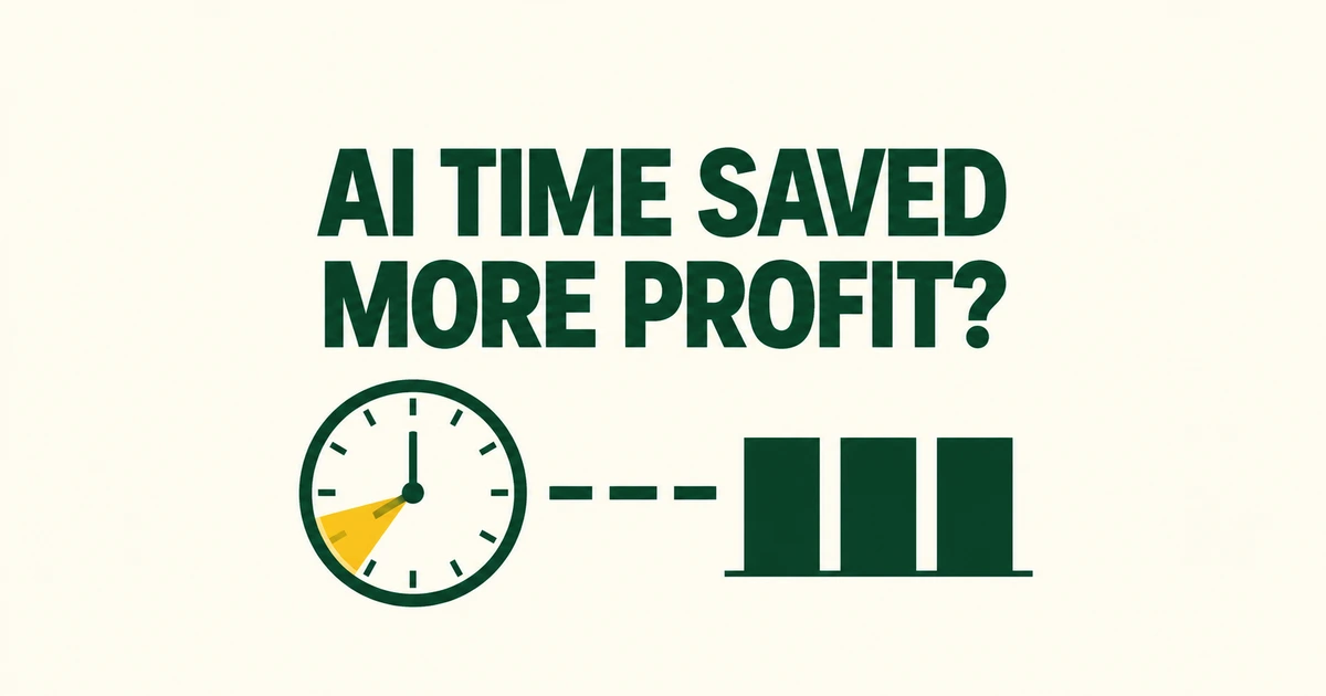 Why AI Time Savings Do Not Automatically Become Company Profits