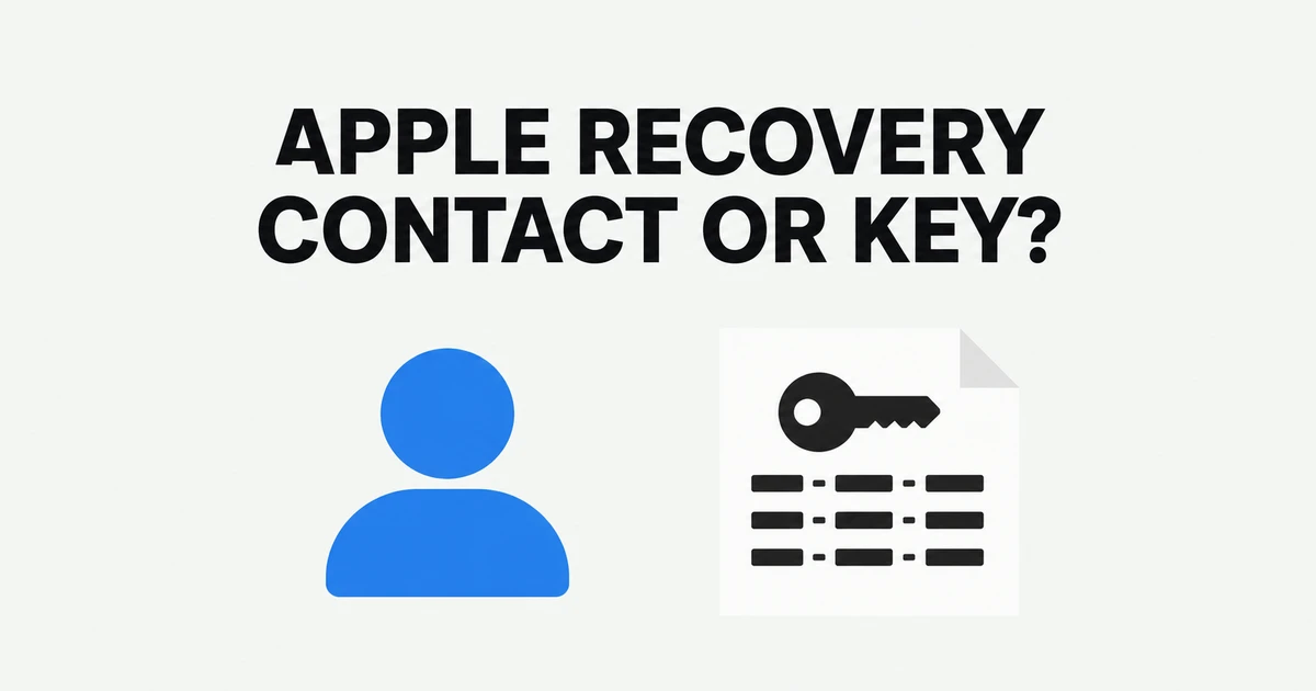 Apple recovery contact or key: what happens if you lose your phone?
