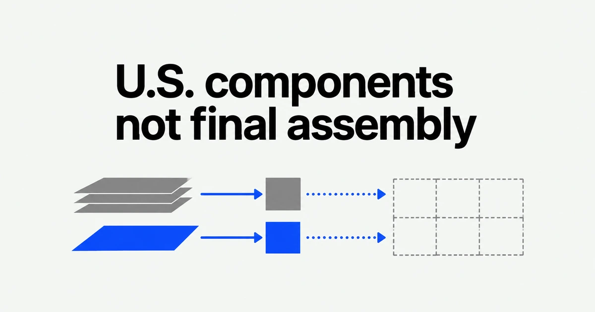 Apple Expands U.S. iPhone Component Supply. What About Final Assembly?