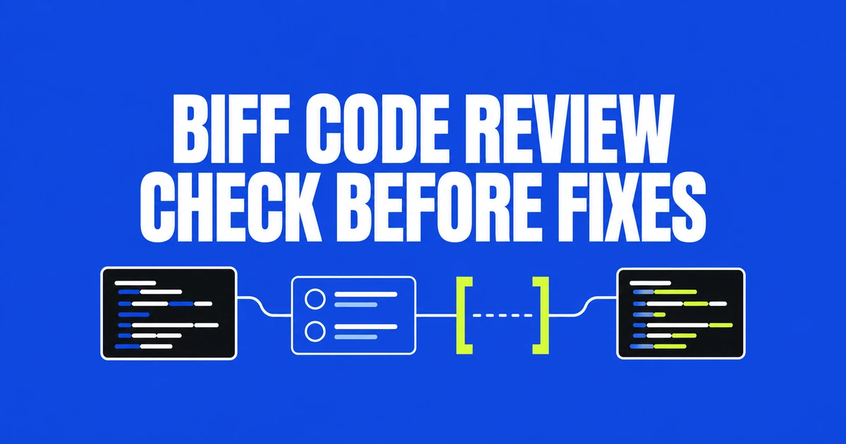 Review AI-Generated Biff Code Before the Agent Applies Fixes