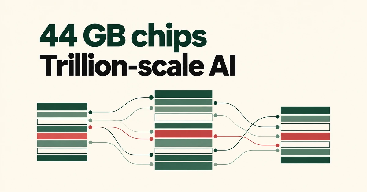 How Cerebras Fits a Trillion-Parameter Model Across 44 GB Chips