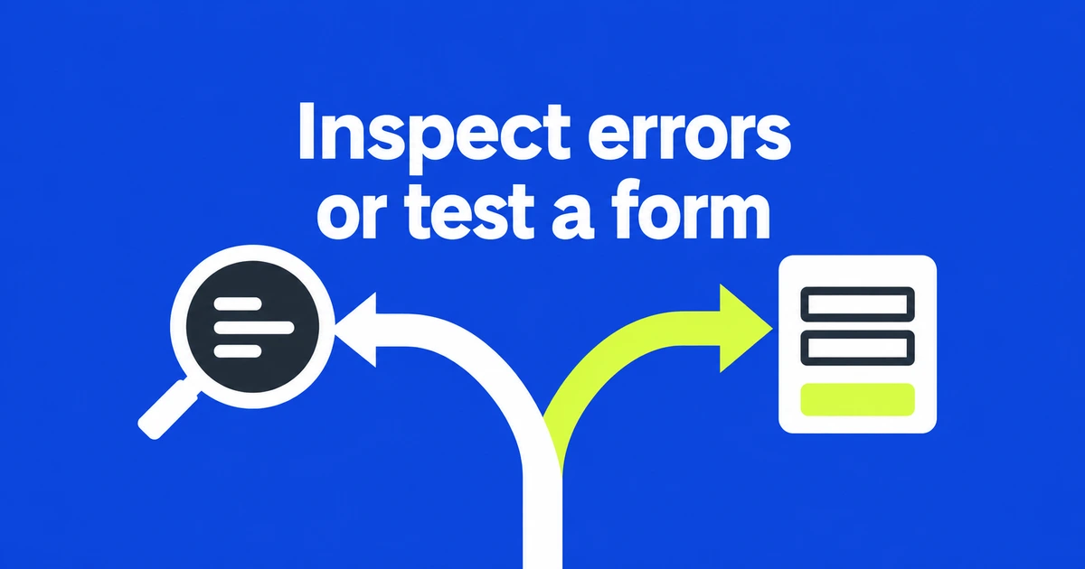 Chrome DevTools MCP: Configure Inspection and Form Testing Separately