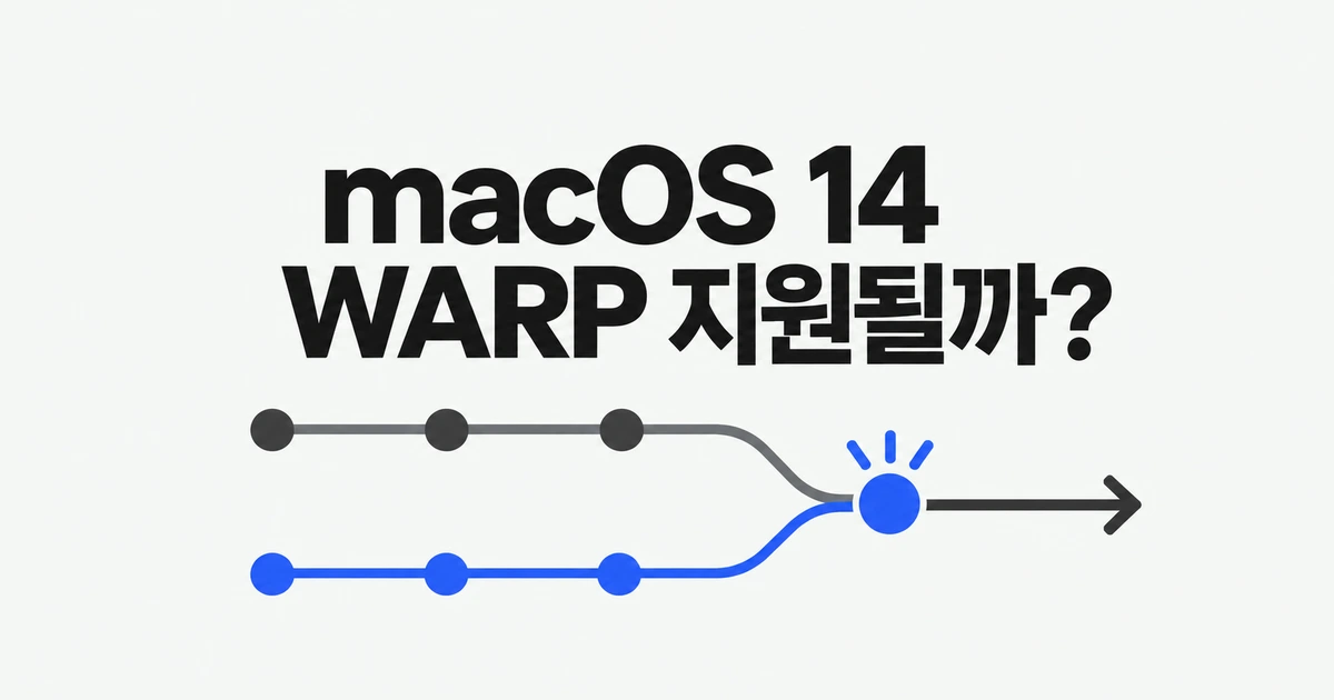 Cloudflare WARP의 macOS 14 지원, 안정판이면 괜찮을까?