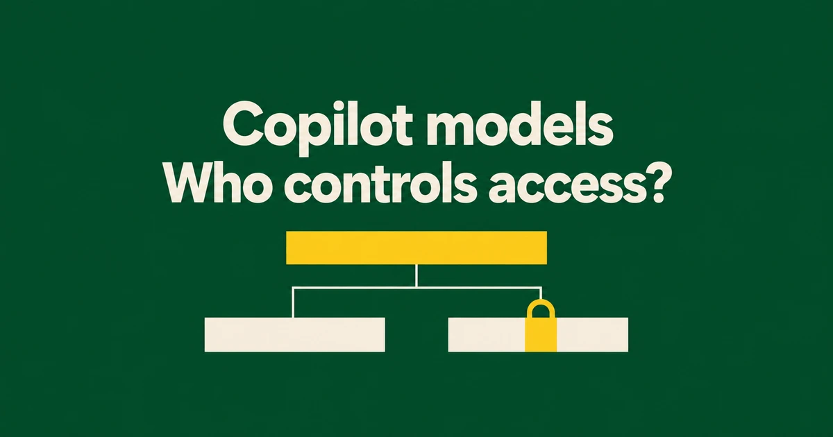 Copilot Model Missing? Check Enterprise and Organization Policies First