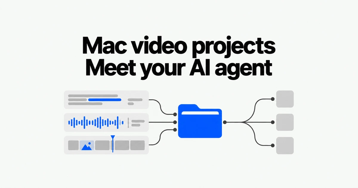 Cutmark Keeps Video Projects on Your Mac and Brings Your AI Agent Along