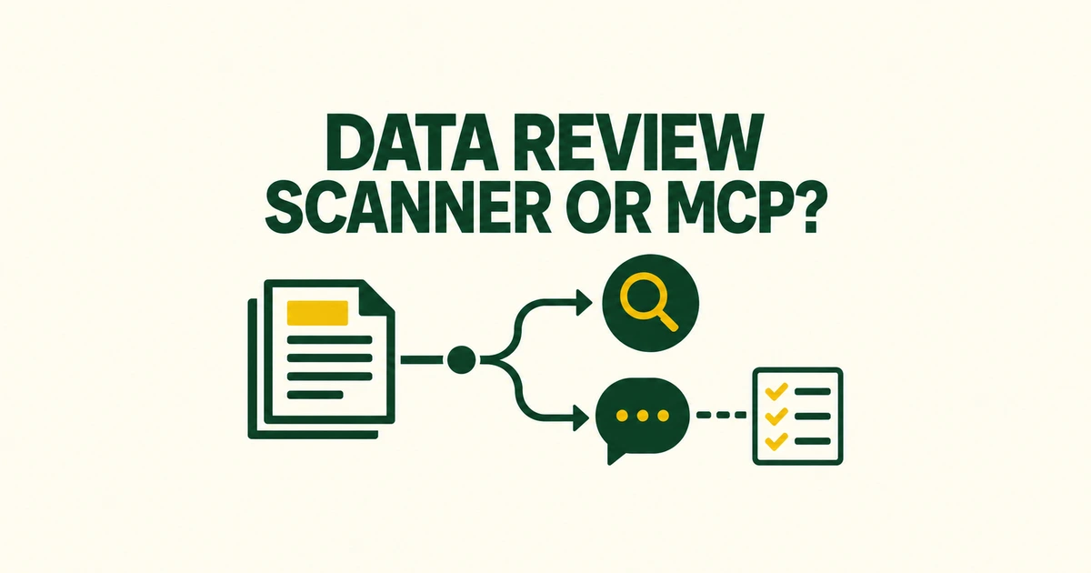 datapitfalls Scanner or MCP: Which Fits Your Data Review?