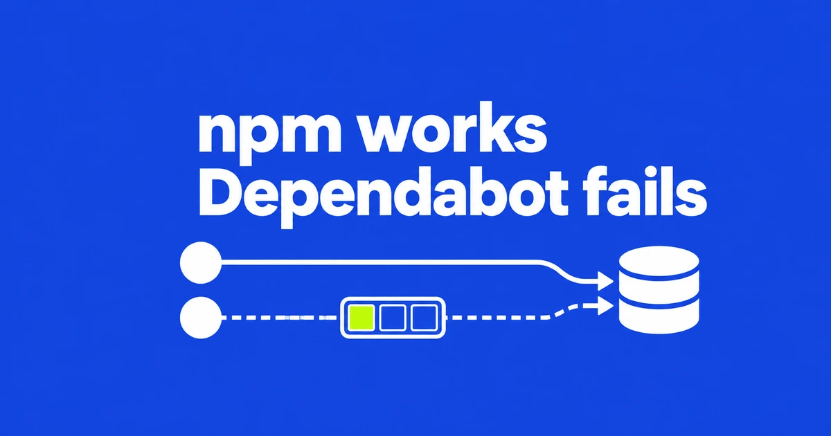 npm Works but Dependabot Cannot Reach Your Mirror? Check the Host Allowlist