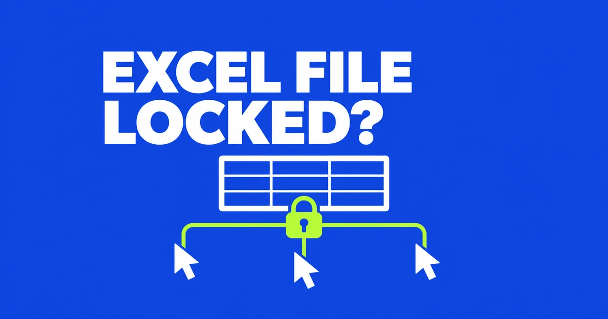 Why your Excel file is locked on OneDrive