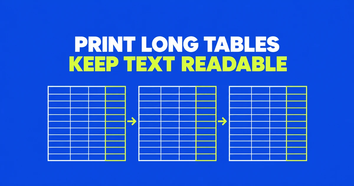 Excel cuts off columns—or makes the text too small