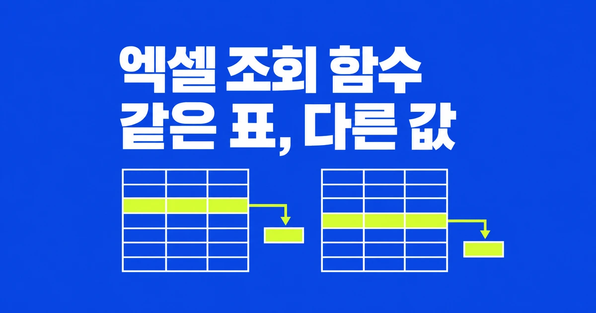 엑셀 XLOOKUP과 VLOOKUP, 같은 표에서 결과가 달라지는 이유
