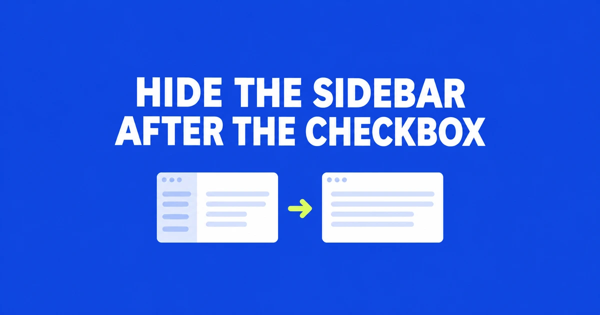 Firefox Sidebar Still Visible After Checking “Hide Tabs and Sidebar”?