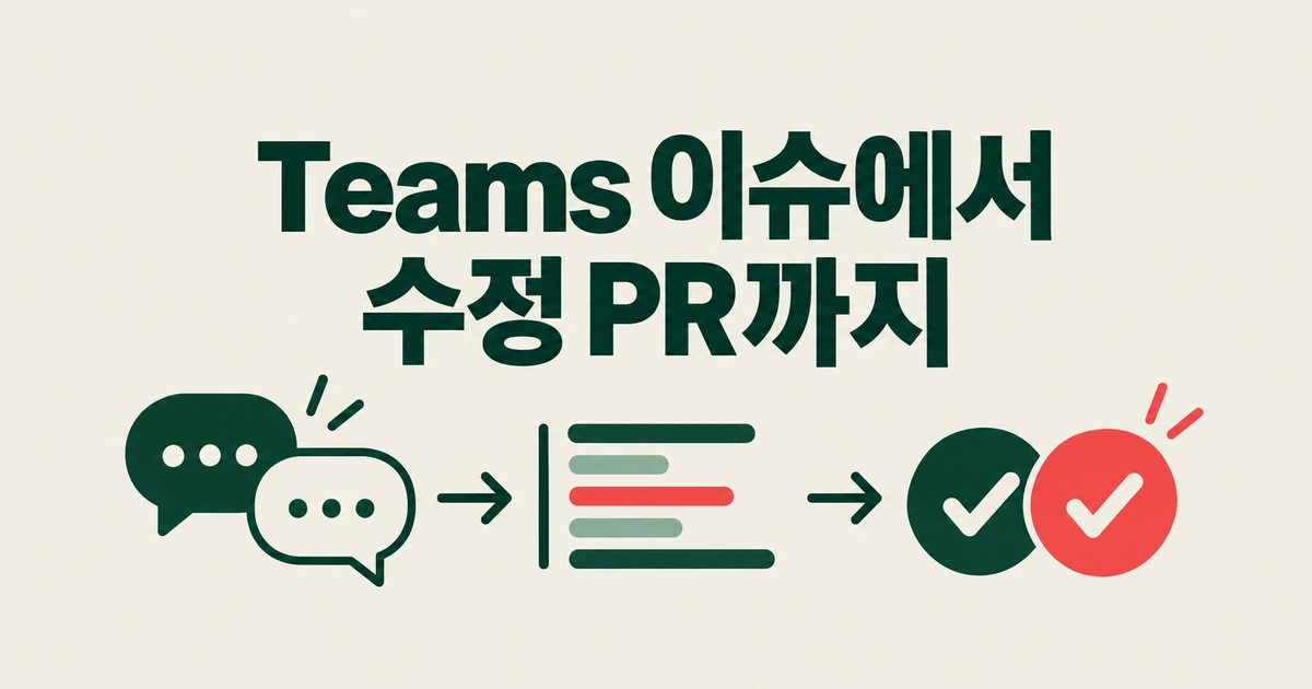 Teams의 GitHub 이슈 알림에서 수정 PR까지, Copilot에 맡기는 법