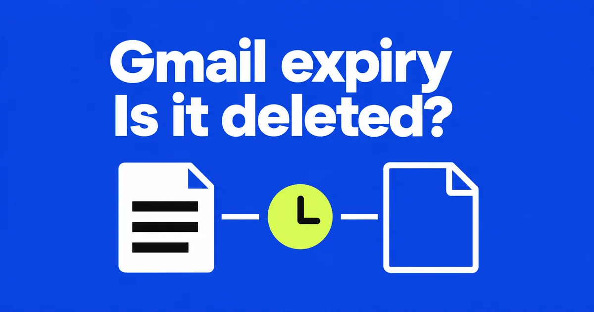 Does Gmail confidential mode delete an email when it expires?