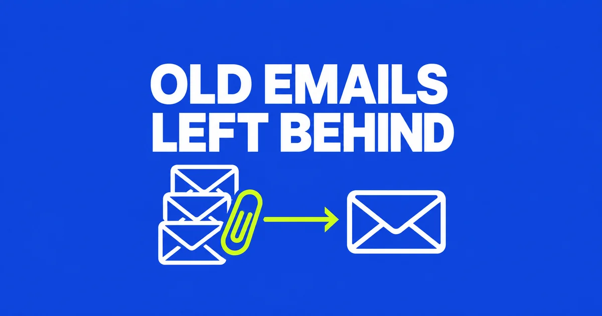 Gmail’s forwarding filter skipped the emails already in your inbox