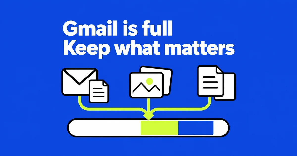 Make room for Gmail without deleting your whole inbox