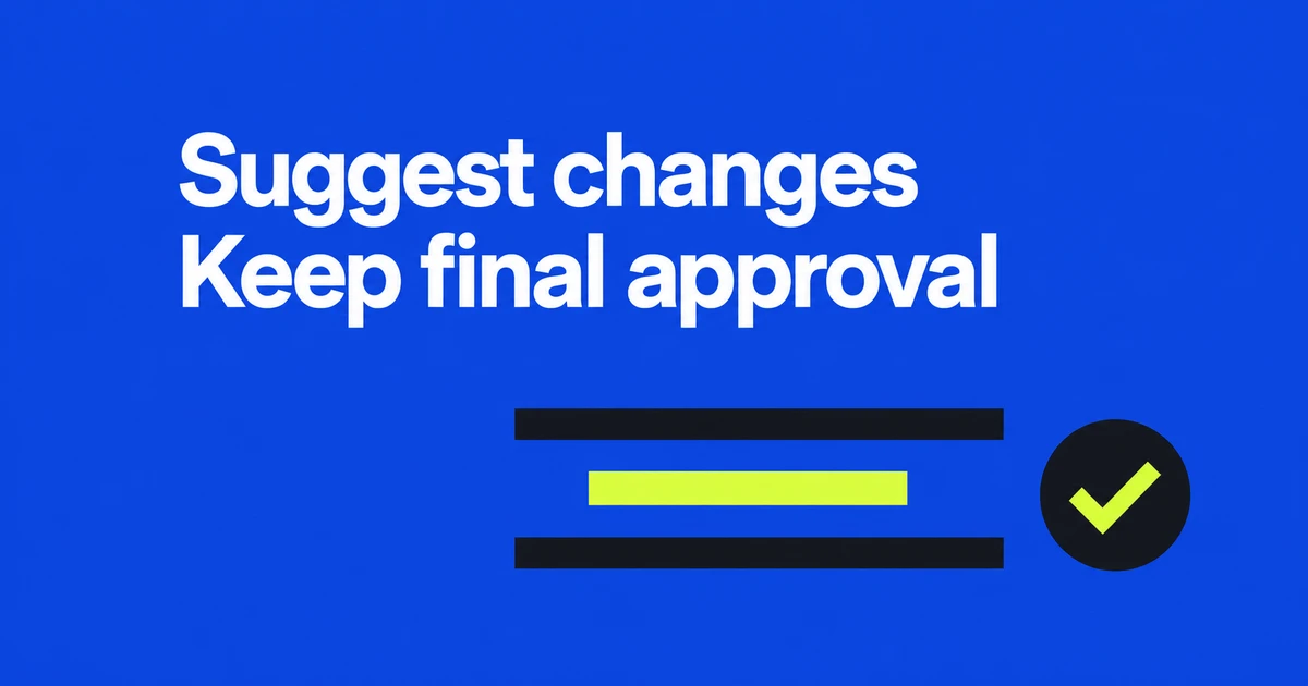 Let reviewers suggest changes in Google Docs without rewriting your draft