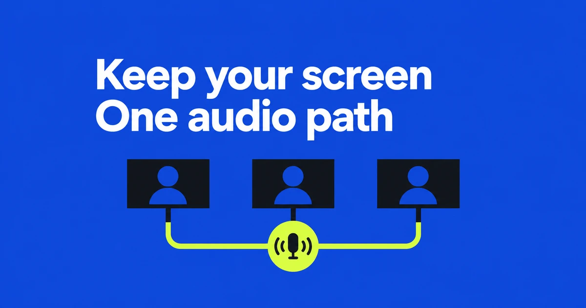 Stop Google Meet Echo Without Giving Up Your Own Screen