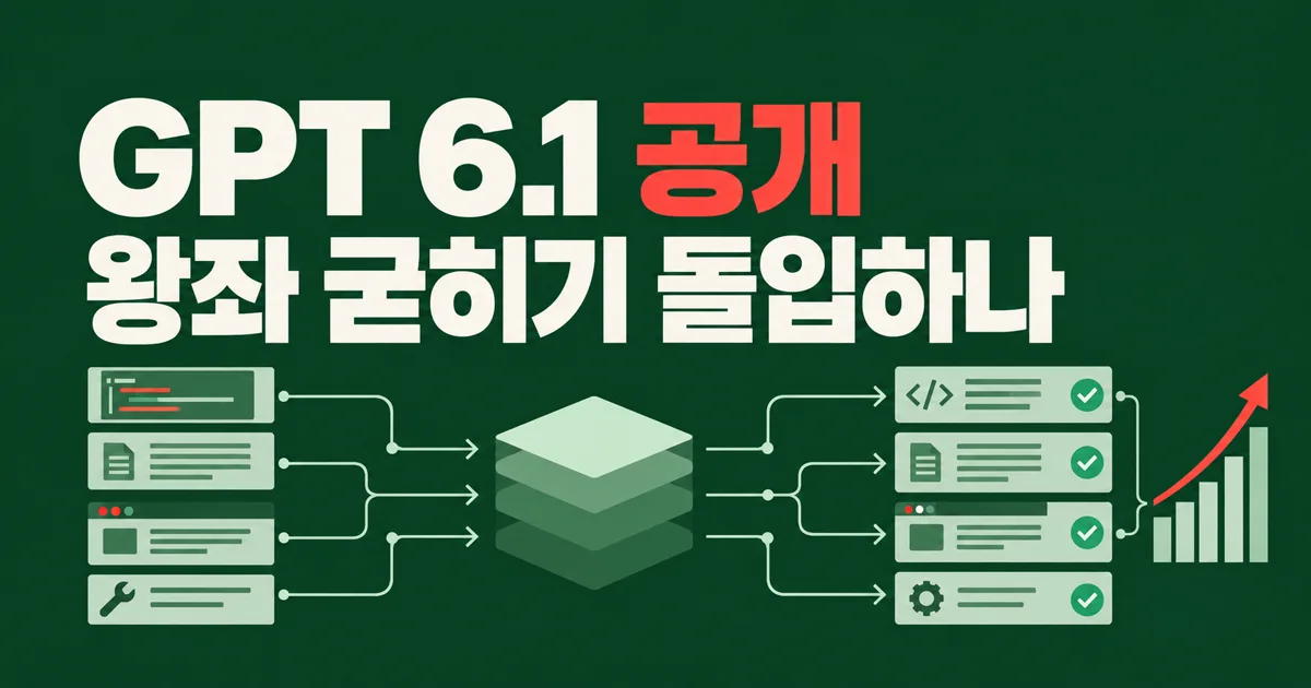GPT 6.1 공개, 왕좌 굳히기 돌입하나