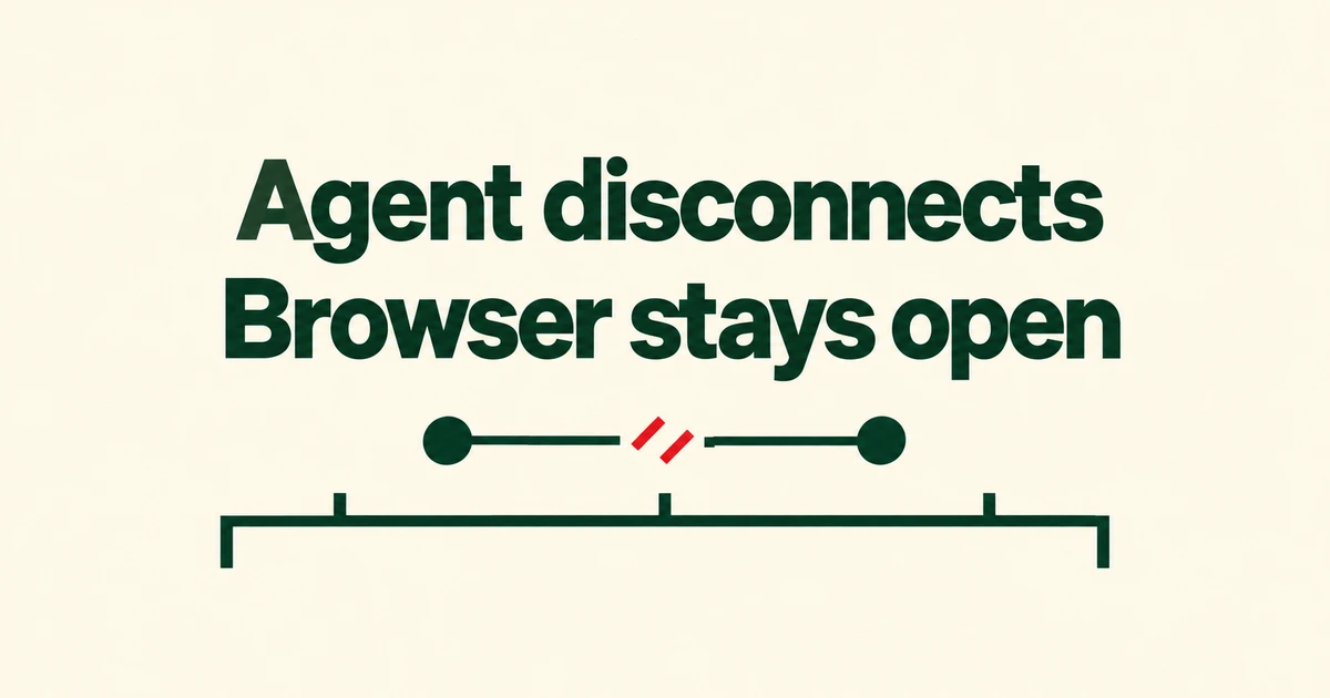 Hronaut Keeps Your Test Browser Open After an AI Agent Disconnects