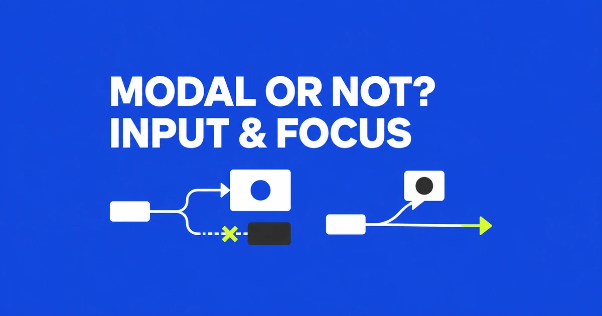Dialog or Popover? Choose by Interaction, Focus, and Meaning