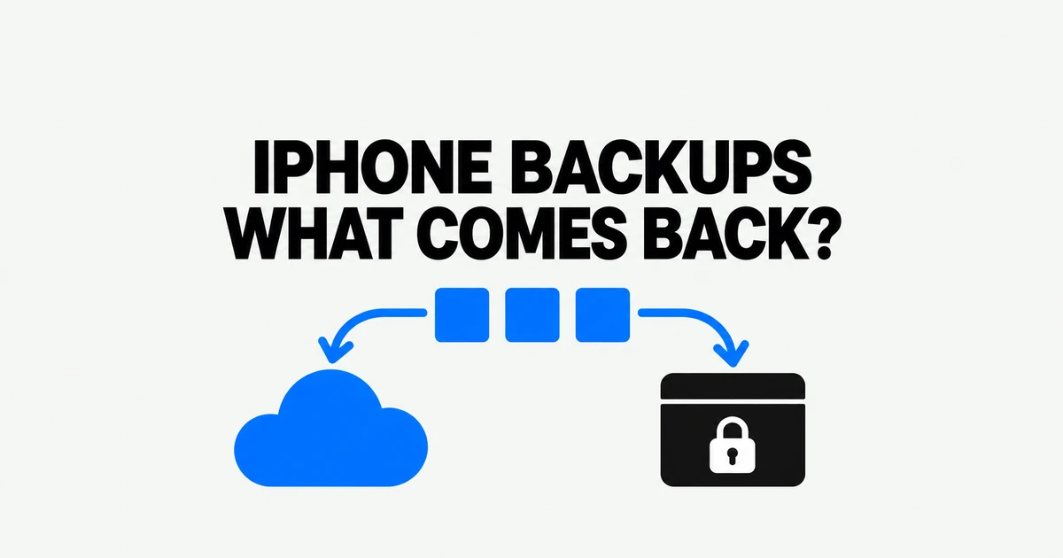 iCloud vs encrypted iPhone backups: what to save before a reset