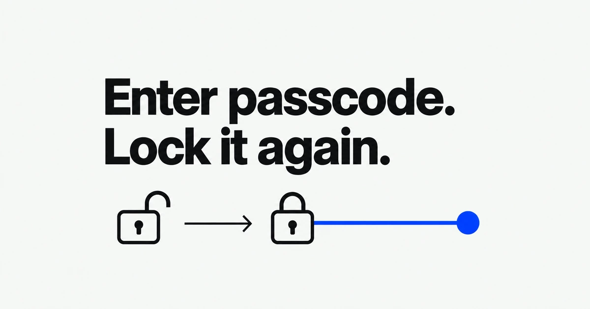 iPhone Mirroring Says “Unlock,” Then “iPhone in Use”? Lock It Again