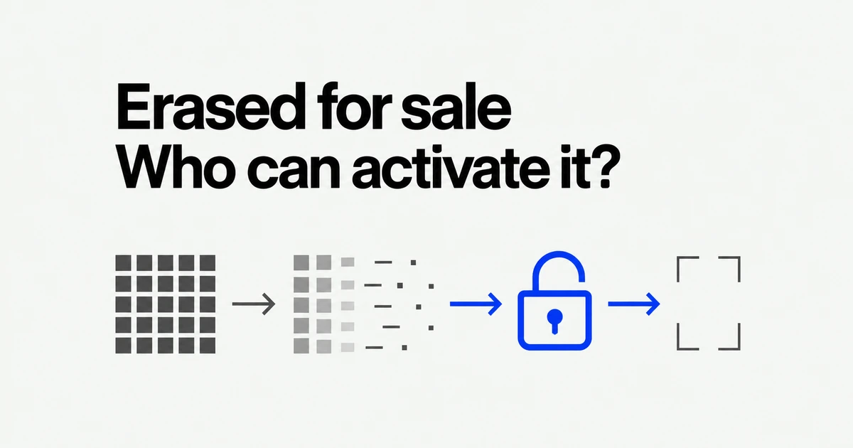 Erase an iPhone for Sale Without Leaving It Locked to You