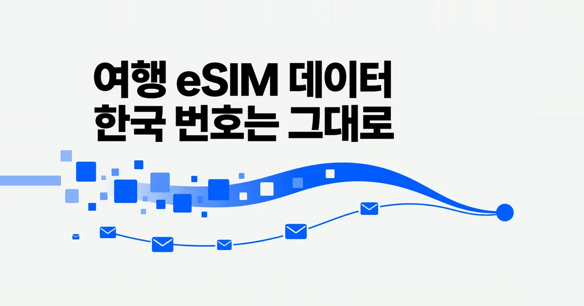아이폰 여행 eSIM, 한국 번호로 문자도 받을 수 있을까?