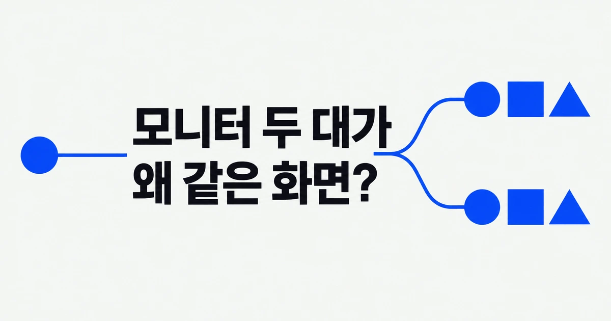 맥북 듀얼 모니터, HDMI 허브에 꽂으면 왜 같은 화면만 나올까?