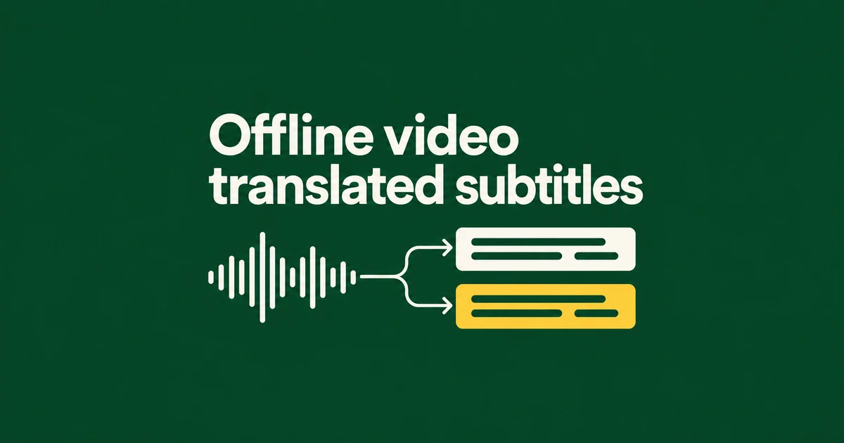 Can NanumPlayer Translate Video Subtitles Fully Offline?