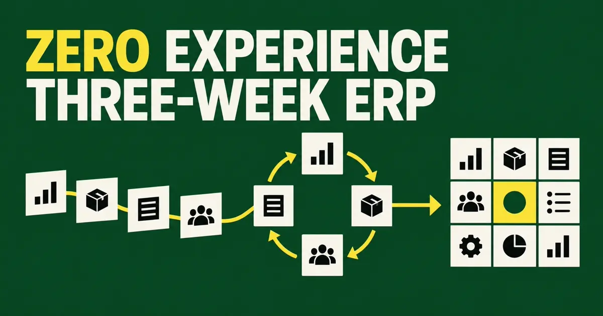 Zero Coding Experience, Three Weeks to a Family ERP