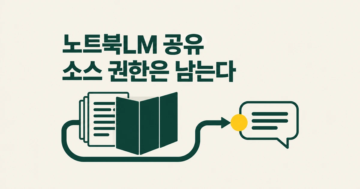 노트북LM 공유 설정: 소스·채팅·링크 공개 범위