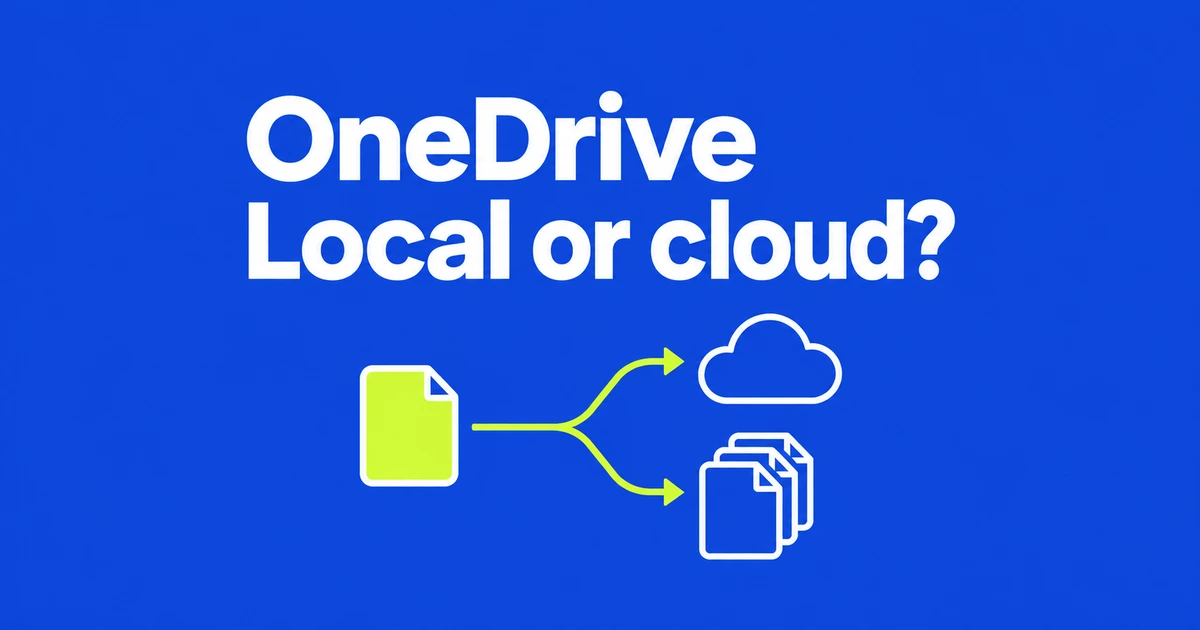 Stop OneDrive Folder Backup—or Just Keep Files Offline?