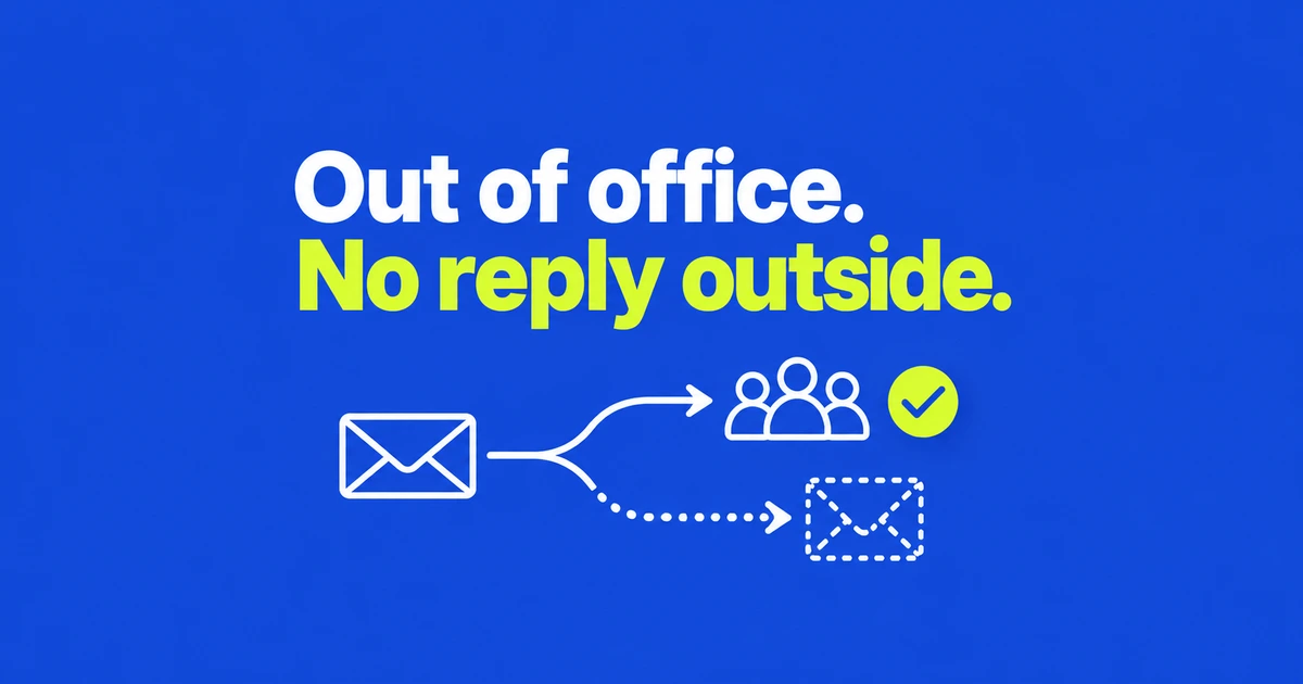 Outlook out of office works internally, but clients get no reply