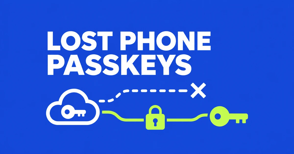Recovering Passkey Access After Losing Your Phone