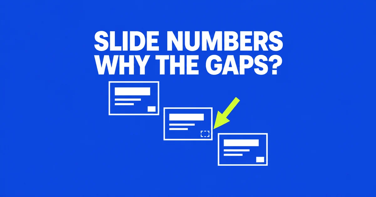PowerPoint Slide Numbers Missing on Only Some Slides