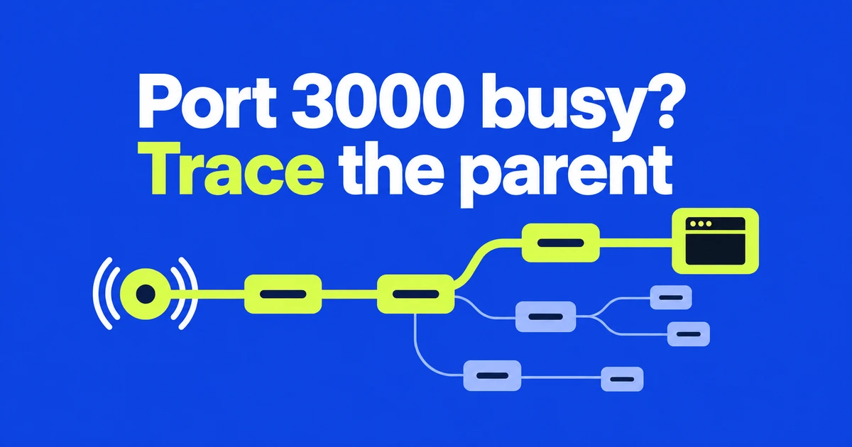Port 3000 Already in Use? Find What Started It with proc