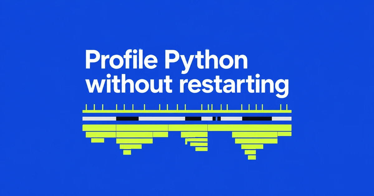Profile a Running Python Server With Tachyon—No Restart Needed