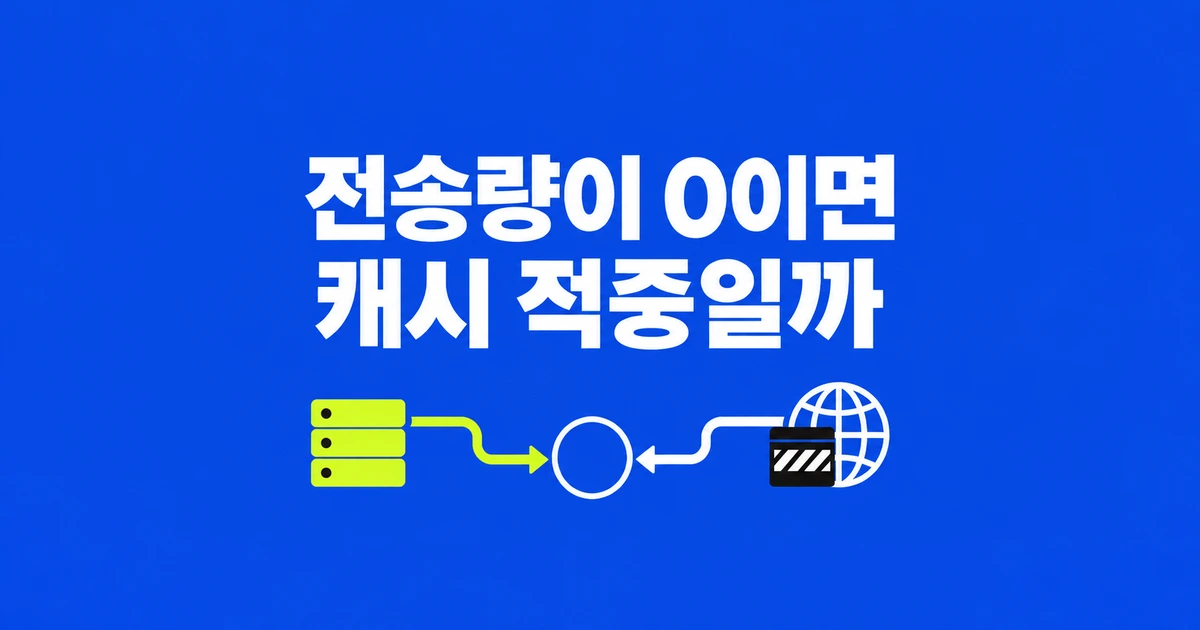transferSize가 0인데 캐시 적중이 아닐 수 있는 이유