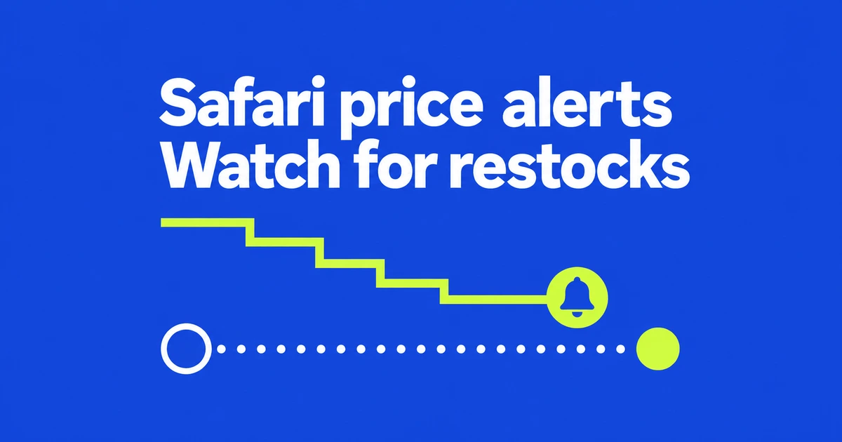 How to Set Safari Price-Drop and Restock Alerts on Mac