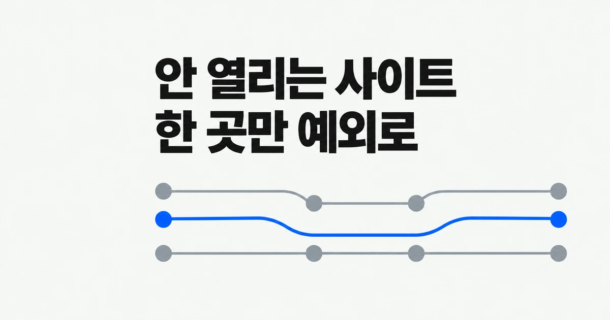 사파리 비공개 릴레이, 안 열리는 사이트만 예외로 두는 법