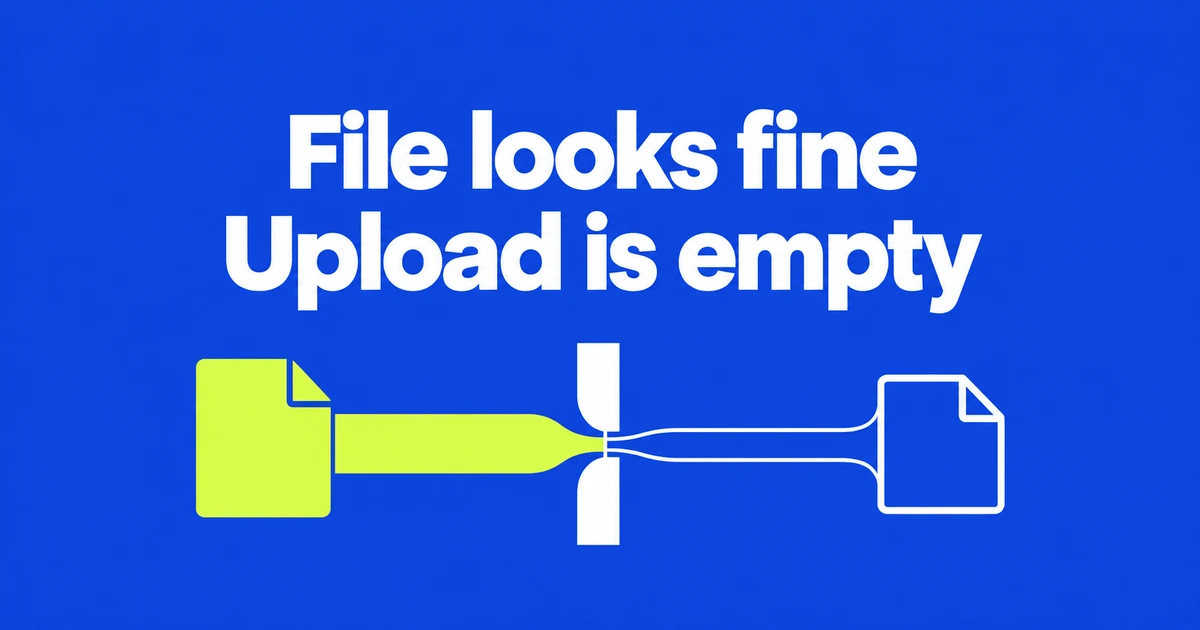 Safari Uploads an Empty File? Check Service Worker Control