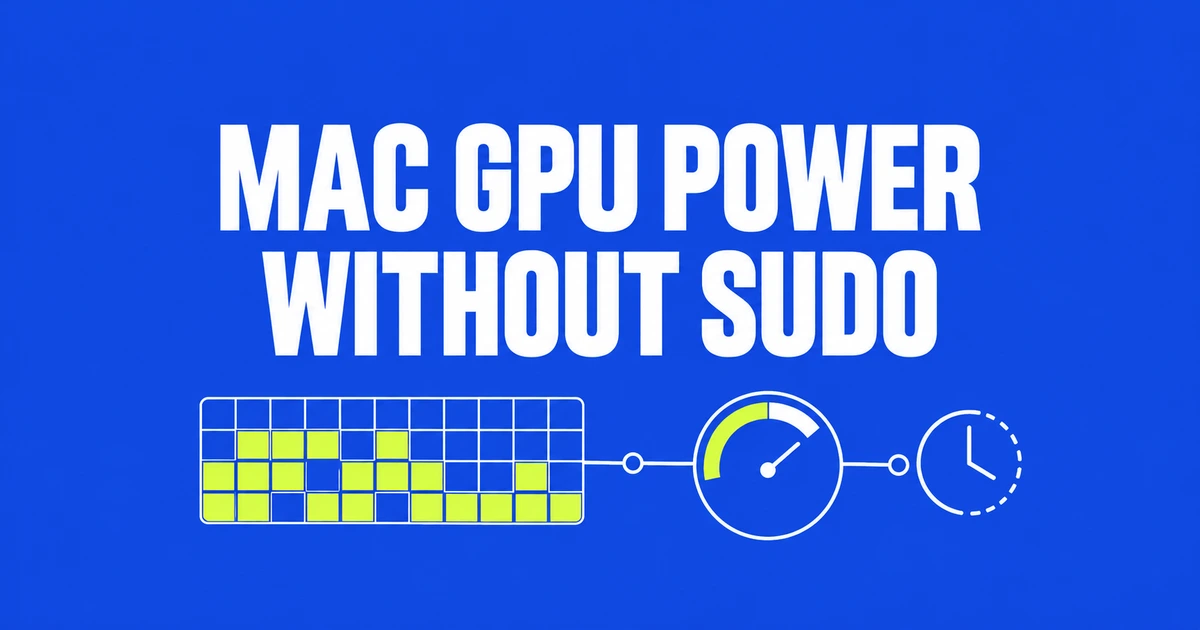 How to Monitor Mac GPU Power With siltop, Without sudo