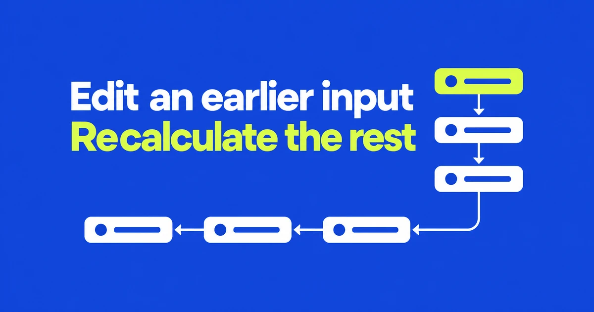How to Recalculate Later Results After Editing SpeedCrunch History