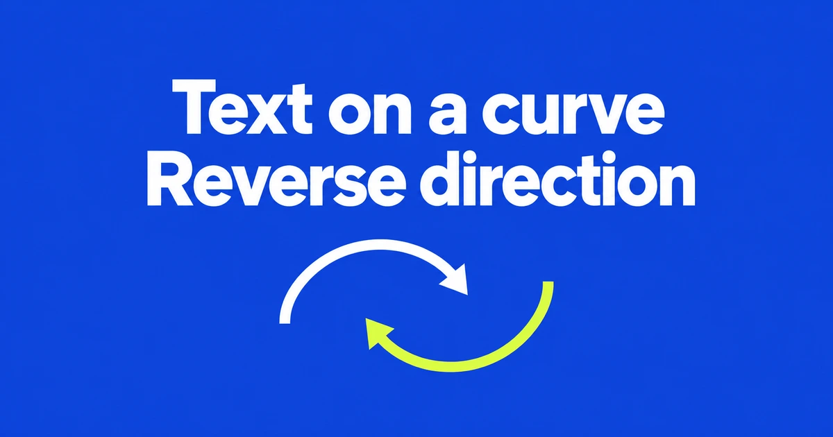 Reverse SVG Text on a Curve with textPath side="right"