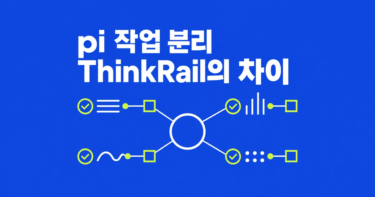ThinkRail과 pi, 작업 분리·코드 검토는 어떻게 달라질까?