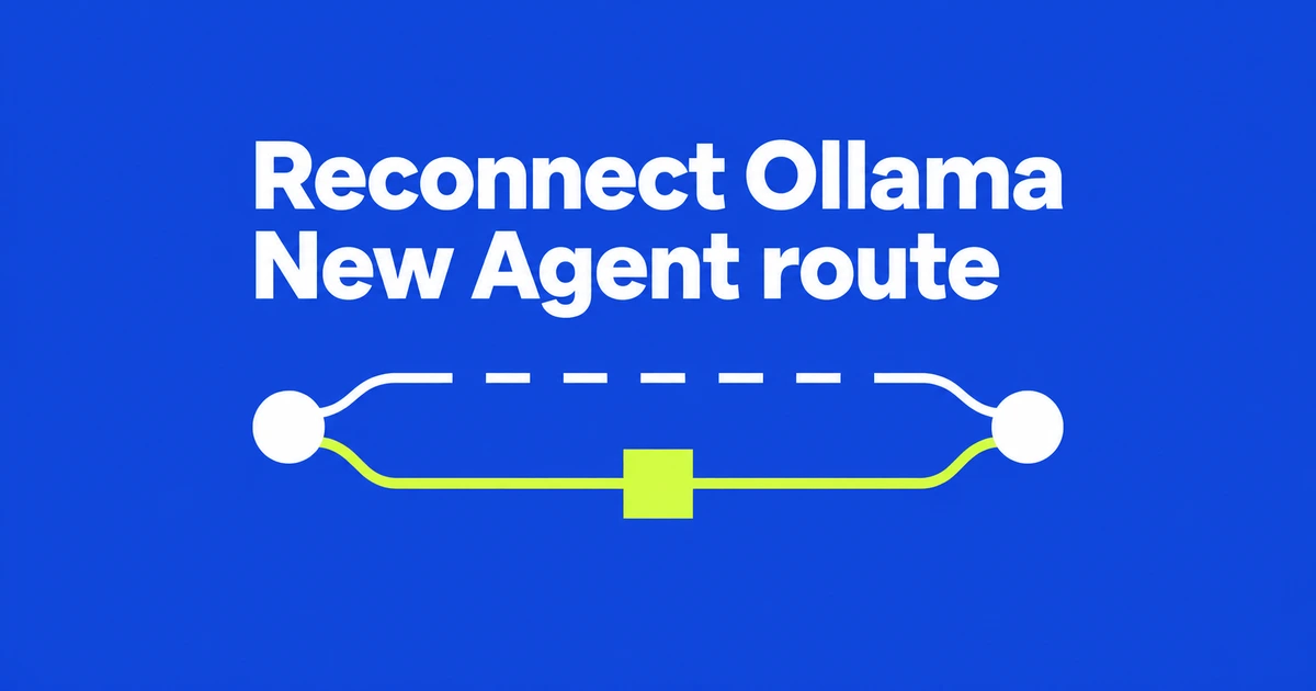 Reconnect Ollama in Visual Studio After the BYOM Agent Update