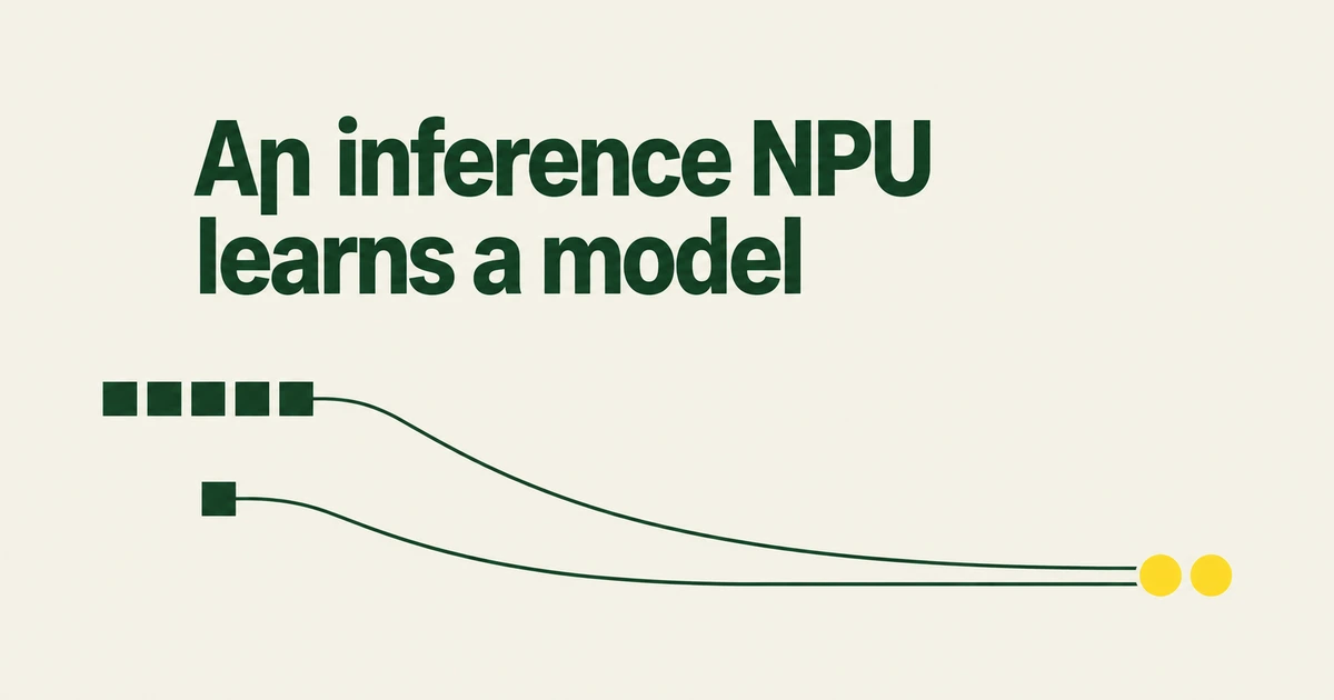 An Inference NPU Trained a 325M Model to B200-Like Loss. What Does That Prove?